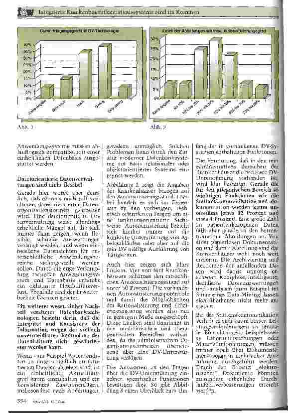 Vorschauseite 3: Integrierte Krankenhausinformationssysteme sind im Kommen Empirische Untersuchung der Universität Dortmund macht Lücken deutlich