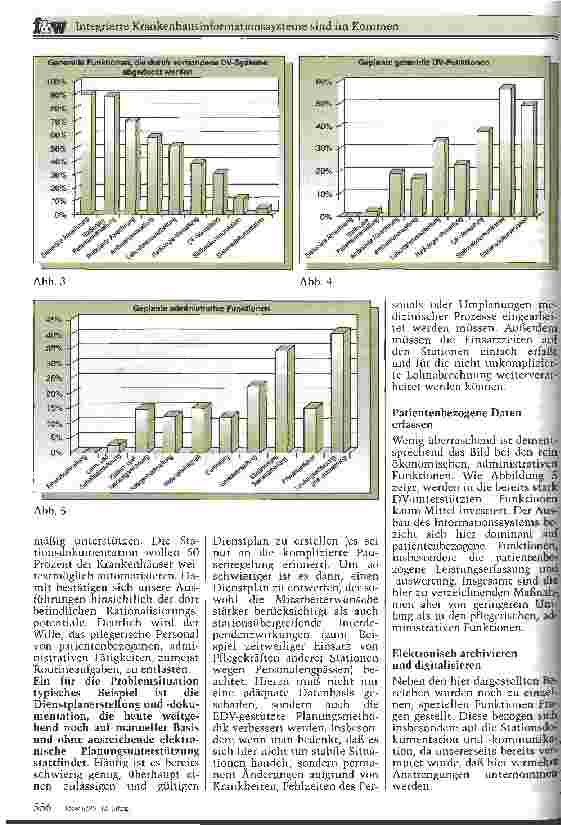 Vorschauseite 5: Integrierte Krankenhausinformationssysteme sind im Kommen Empirische Untersuchung der Universität Dortmund macht Lücken deutlich