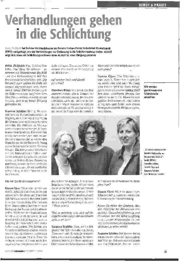 Vorschauseite 1: Verhandlungen gehen in die Schlichtung