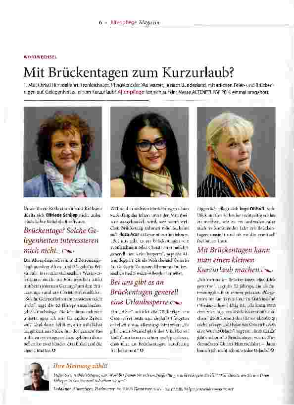 Vorschauseite 1: Mit Brückentagen zum Kurzurlaub?