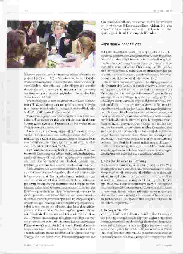 Vorschauseite 2: Knowledge Sharing: Wissen für den Pflegealltag