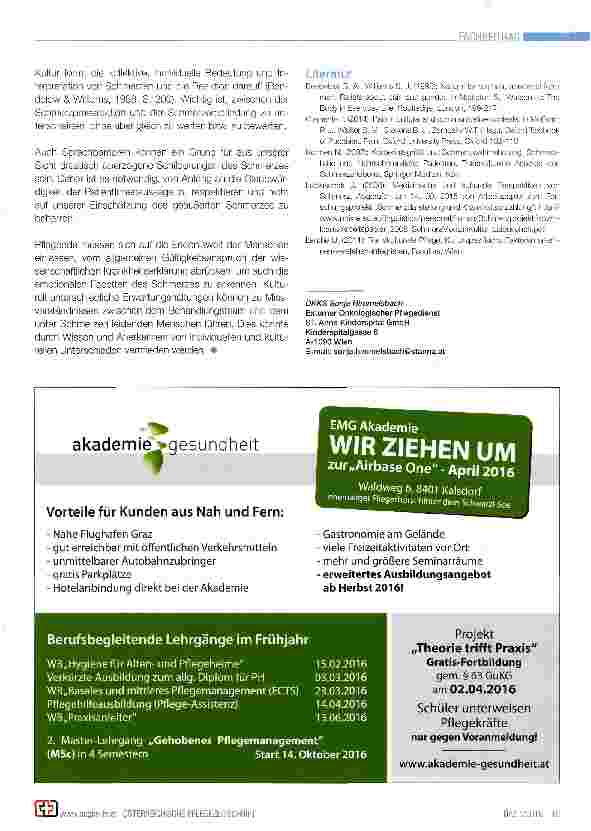 Vorschauseite 3: Kulturelle Aspekte des Schmerzerlebens