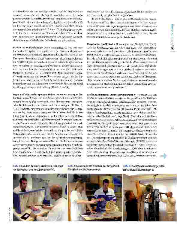 Vorschauseite 2: Fortbildungsführer Handtherapie Handfestes Handwerk