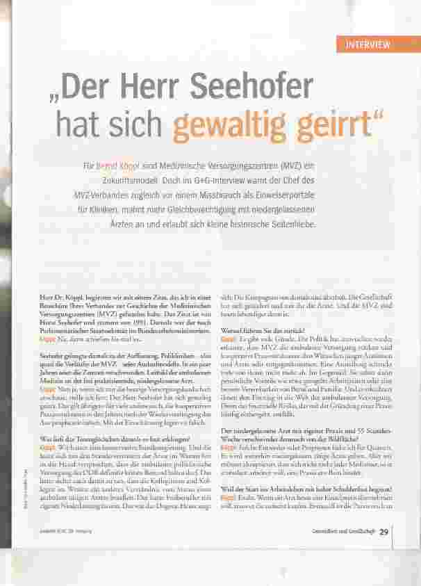 Vorschauseite 2: Der Herr Seehofer hat sich gewaltig geirrt