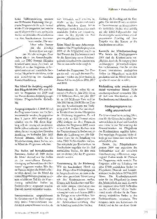 Vorschauseite 2: DÜRFTIGE FINANZSPRITZE