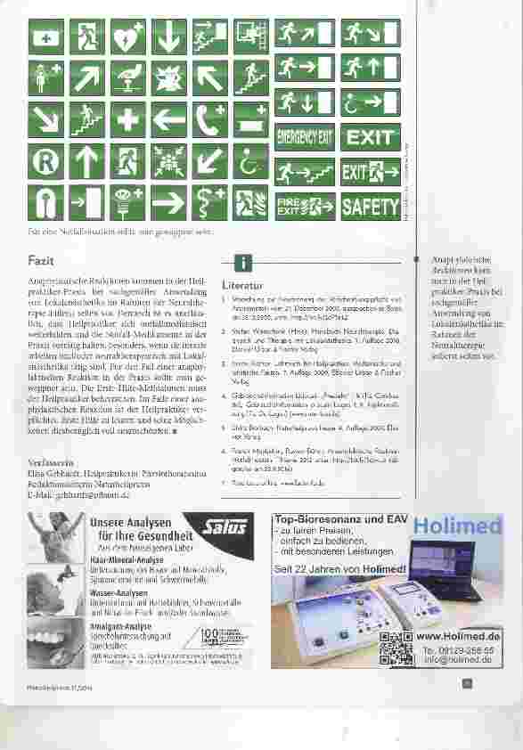 Vorschauseite 6: Die anaphylaktische Reaktion in der Naturheilpraxis