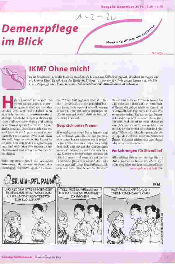 Vorschauseite 1: IKM? Ohne mich!