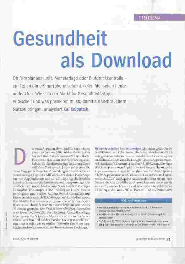 Vorschauseite 2: Gesundheit als Download