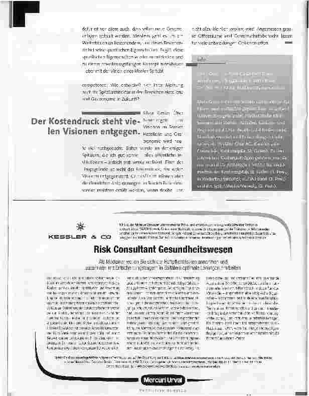 Vorschauseite 3: Gute Spitalarchitektur - Wohlbefinden für Patienten und Personal