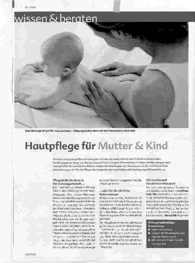 Vorschauseite 1: Hautpflege für Mutter und Kind