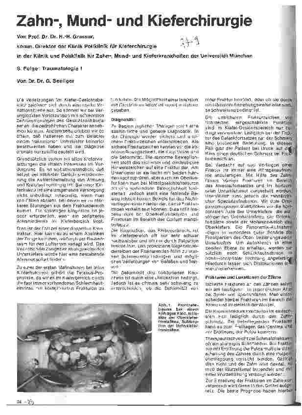 Vorschauseite 1: Zahn-Mundund Kieferchirurgie 8. Folge: Traumatologie I