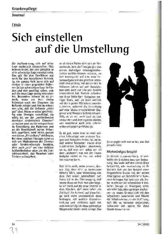 Vorschauseite 1: Sich einstellen auf die Umstellung