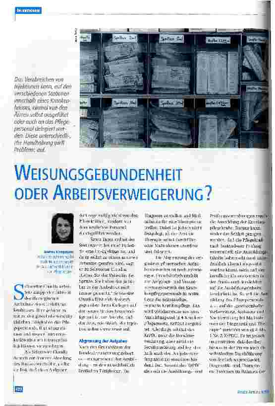 Vorschauseite 1: Weisungsgebundenheit oder Arbeitsverweigerung