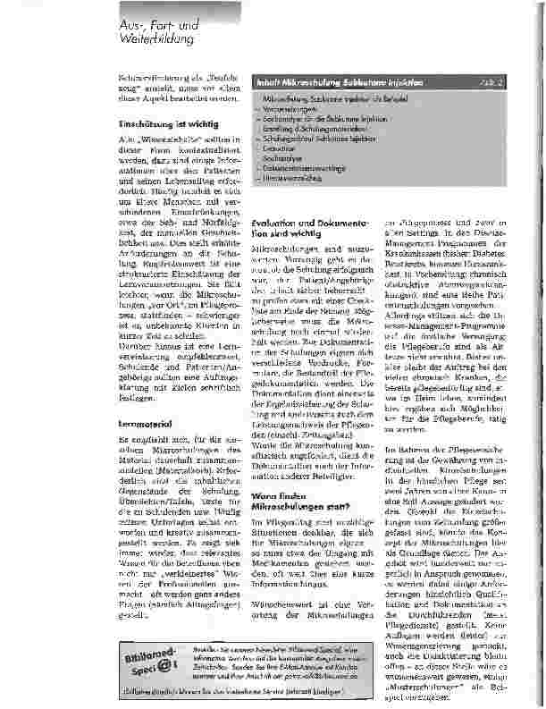 Vorschauseite 3: MikroschulungenPflegewissen für Patienten und Angehörige, 1. Teil