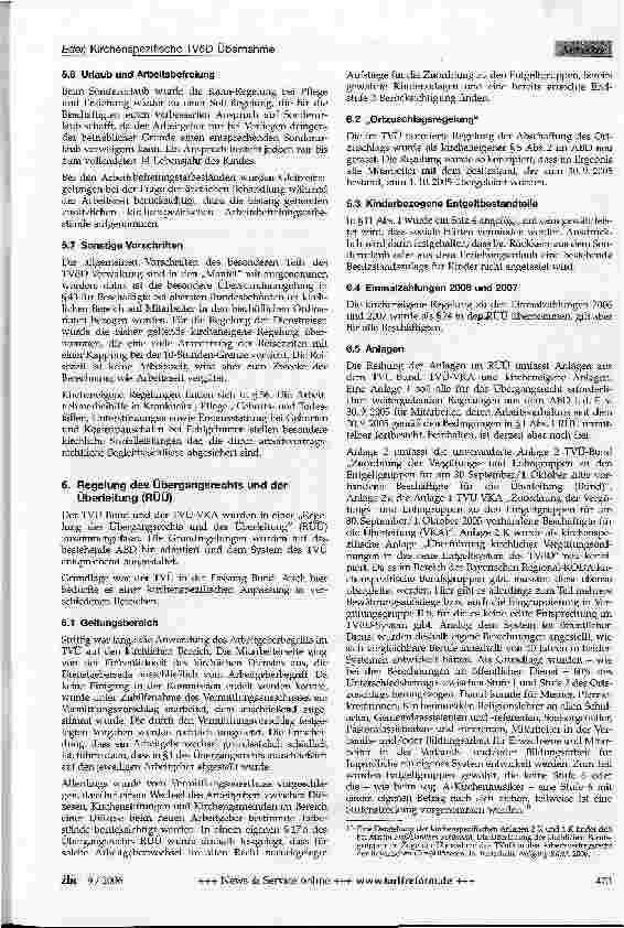 Vorschauseite 4: Kirchenspezifische TVöD-Übernahme in das Arbeitsvertragsrecht der bayerischen (Erz-)Diözesen ABD