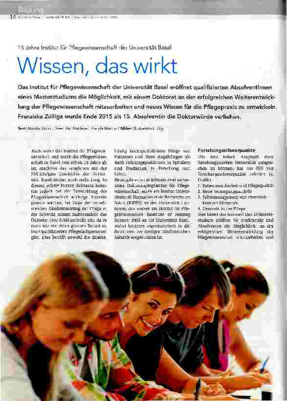 Vorschauseite 1: Wissen, das wirkt