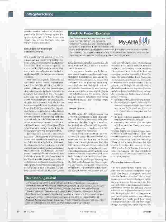 Vorschauseite 3: My-AHA Altersgebrechlichkeit aktiv entgegenwirken