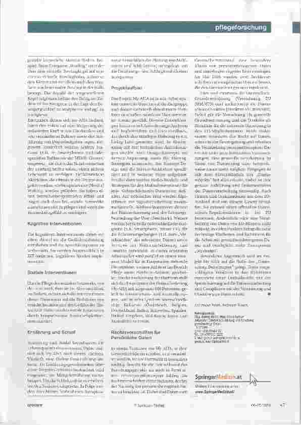 Vorschauseite 4: My-AHA Altersgebrechlichkeit aktiv entgegenwirken