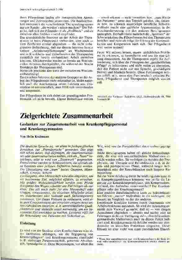Vorschauseite 1: Zielgerichtete Zusammenarbeit