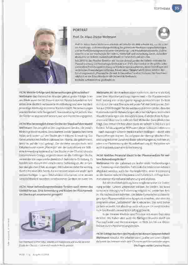 Vorschauseite 2: Innovation Plasmamedizin