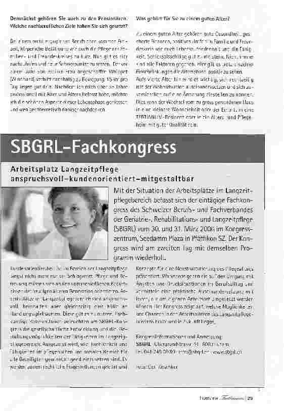 Vorschauseite 2: Eine altersund generationenverträgliche Gesetzgebung steht erst am Anfang