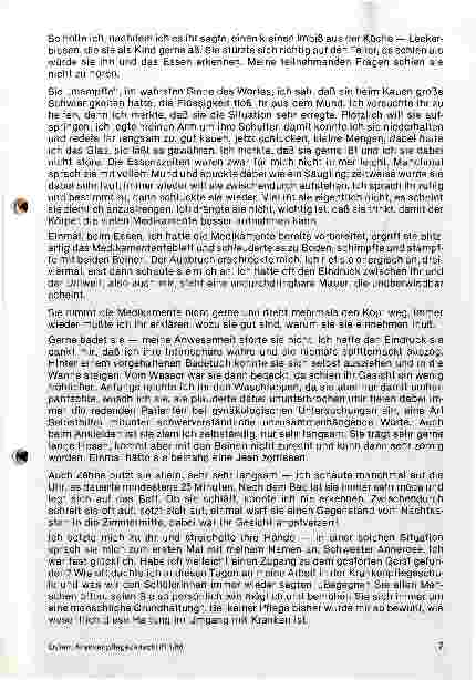 Vorschauseite 2: Pflege einer Patientin mit Schizophrenie - - Auszüge aus einem Hauskrankenpflegebericht
