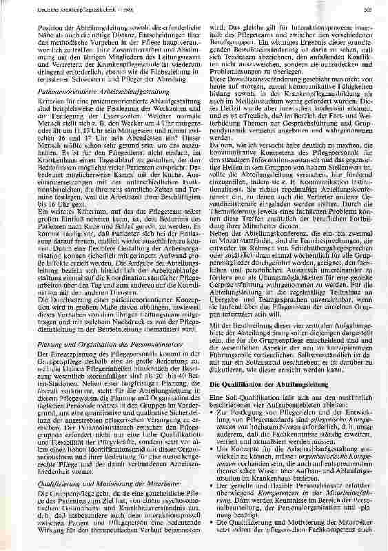 Vorschauseite 3: Leiten im Team Aufgabenbereich und Qualifikation der Abteilungsleitung im Gruppenpflegesystem