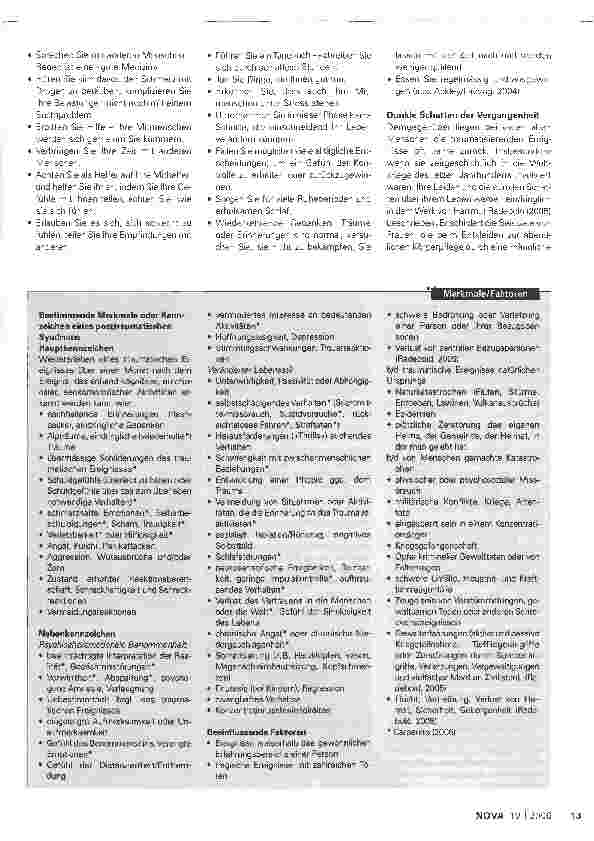 Vorschauseite 2: Spuren der Vergangenheit - Posttraumatische Syndrome