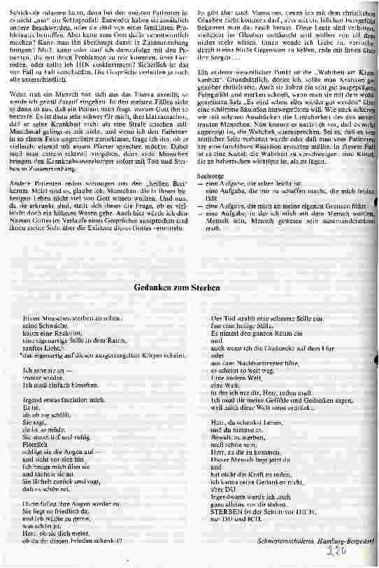 Vorschauseite 2: Gedanken zur Seelsorge in der Altenpflege