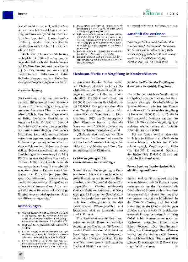 Vorschauseite 2: Umsatzsteuerbefreiung bei der Bereitstellung von medizinischem Personal durch ein Krankenhaus