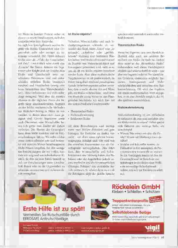 Vorschauseite 2: Mythen und Missverständnisse zum Risiko