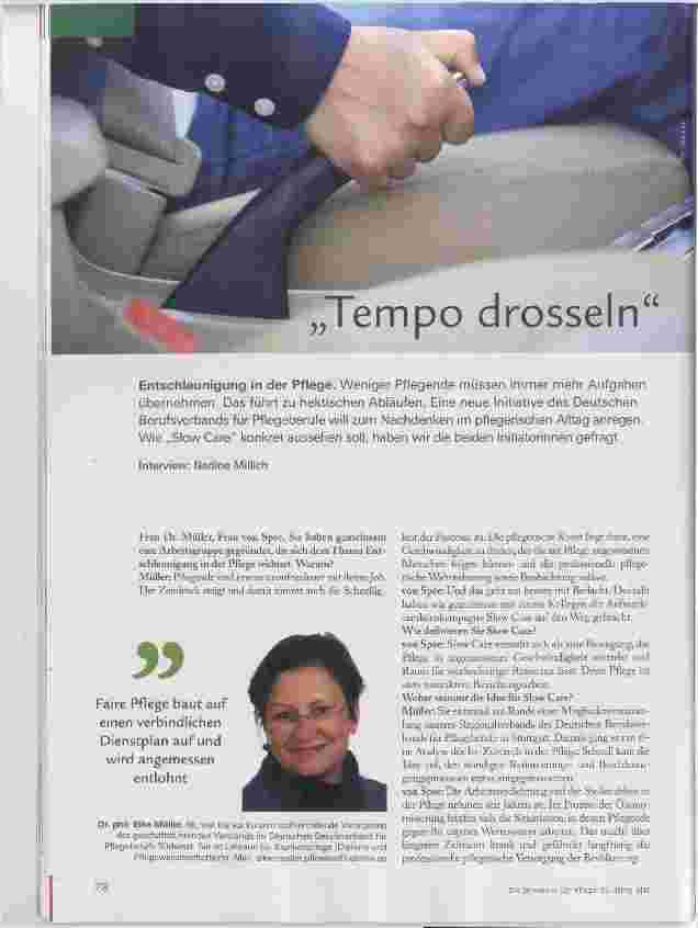 Vorschauseite 1: Tempo drosseln