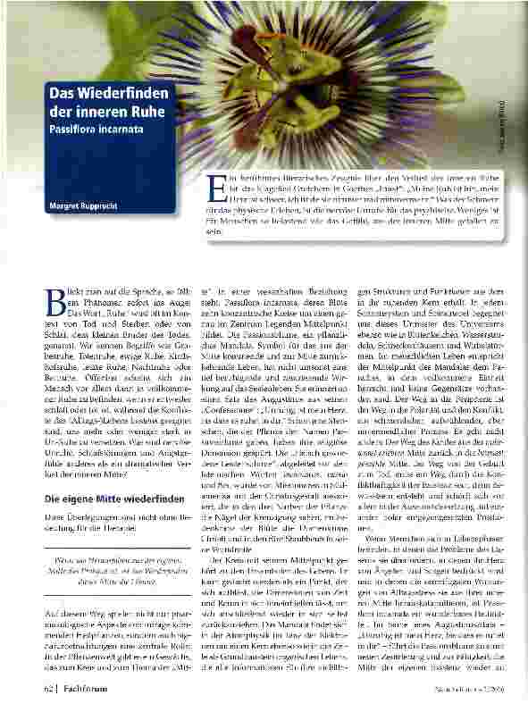 Vorschauseite 1: Das Wiederfinden der inneren Ruhe