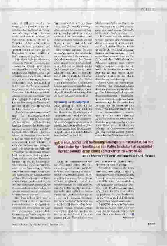 Vorschauseite 2: Wenn die Qualität die Planung bestimmt
