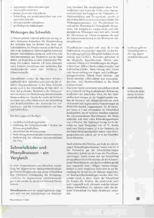 Vorschauseite 2: Kurort Badewanne Schwefelbäder und die Renaissance der Balneotherapie