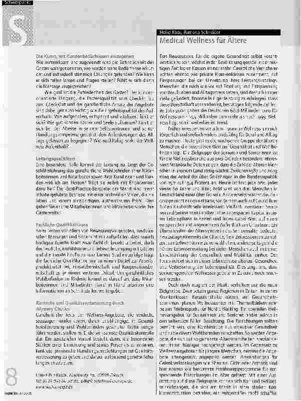 Vorschauseite 2: Woran erkennen Sie qualitativ gute Wellnessangebote?