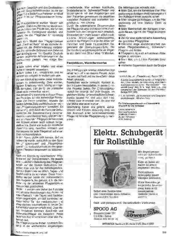 Vorschauseite 5: Pflegeplanung im Klinikalltag Bericht über die Arbeit einer Projektgruppe in den Städt. Kliniken