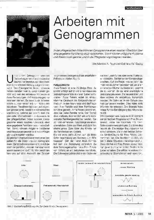 Vorschauseite 1: Arbeiten mit Genogrammen