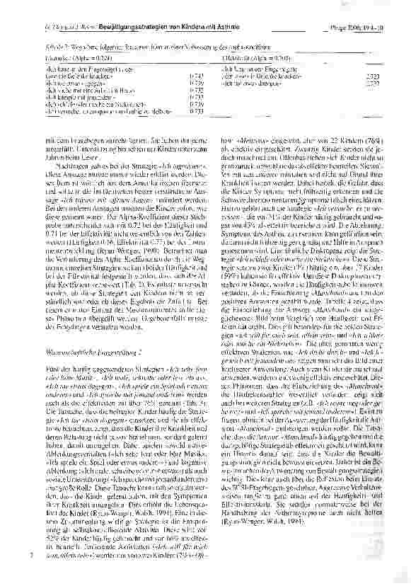 Vorschauseite 4: Strategien von Kindern mit Asthma bronchiale zur Krankheitsbewältigung. Überprüfung der Anwendbarkeit einer deutschen Version des Schoolagers Coping Strategies Inventory (SCSI)