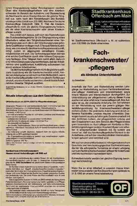 Vorschauseite 2: Eingruppierung einer Krankenpflegehelferin, die die gleiche Tätigkeit wie eine Krankenschwester ausübt