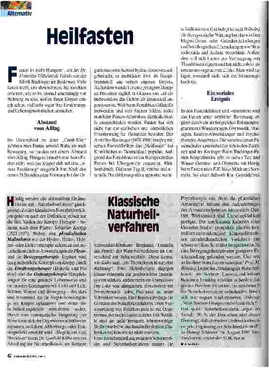 Vorschauseite 1: Heilfasten
