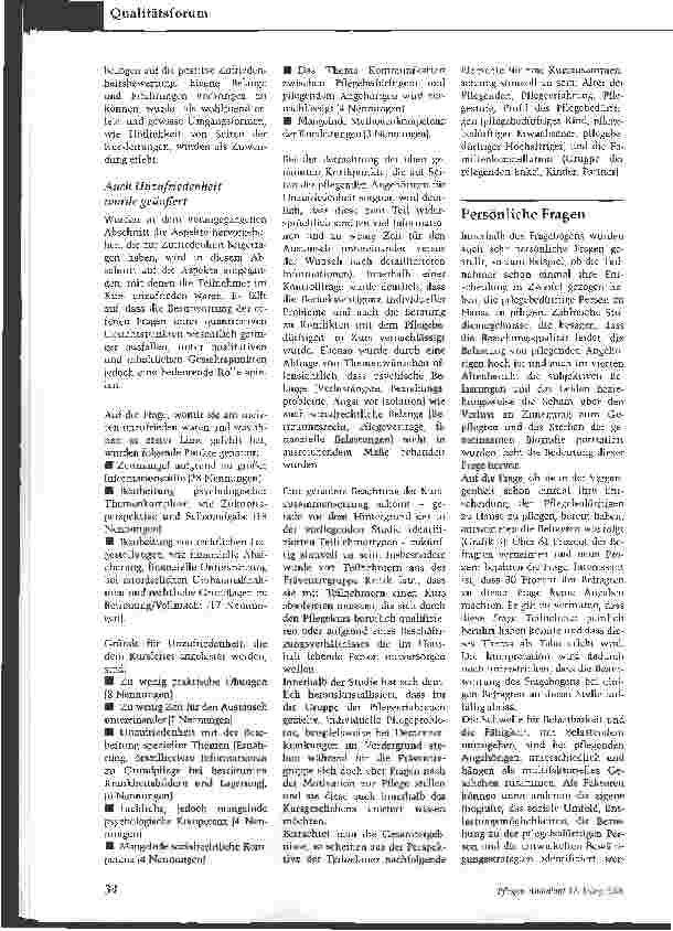 Vorschauseite 3: Pflegekurse für Angehörige: Nicht nur eine fachliche Stützedip untersucht Bedeutung und Qualität von Schulungsangeboten
