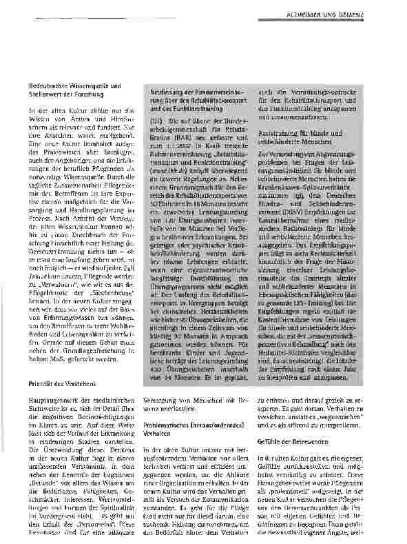 Vorschauseite 3: Die Situation der Pflege Demenzerkrankter in Deutschland