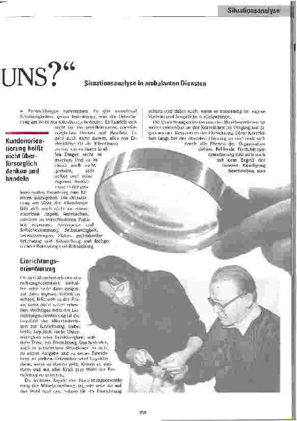 Vorschauseite 2: Was ist eigentlich los bei uns? Situationsanalyse in ambulanten Diensten