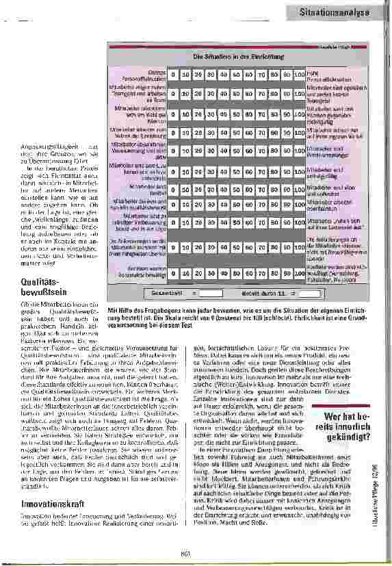 Vorschauseite 4: Was ist eigentlich los bei uns? Situationsanalyse in ambulanten Diensten