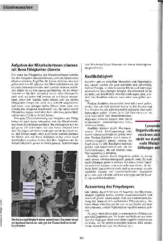Vorschauseite 5: Was ist eigentlich los bei uns? Situationsanalyse in ambulanten Diensten