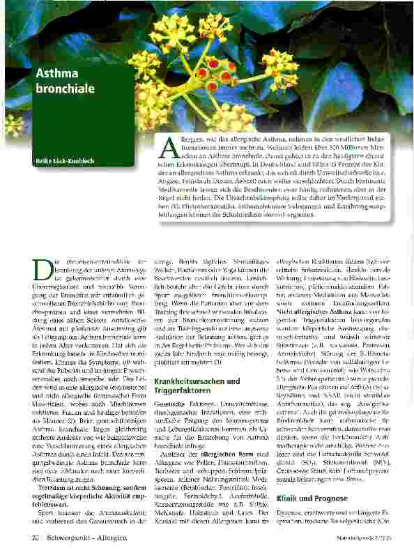 Vorschauseite 1: Asthma bronchiale
