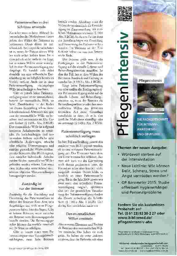 Vorschauseite 2: Abbruch lebenserhaltender Maßnahmen