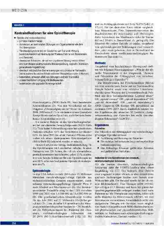 Vorschauseite 2: Abhängigkeit von verschreibungspflichtigen Opioiden