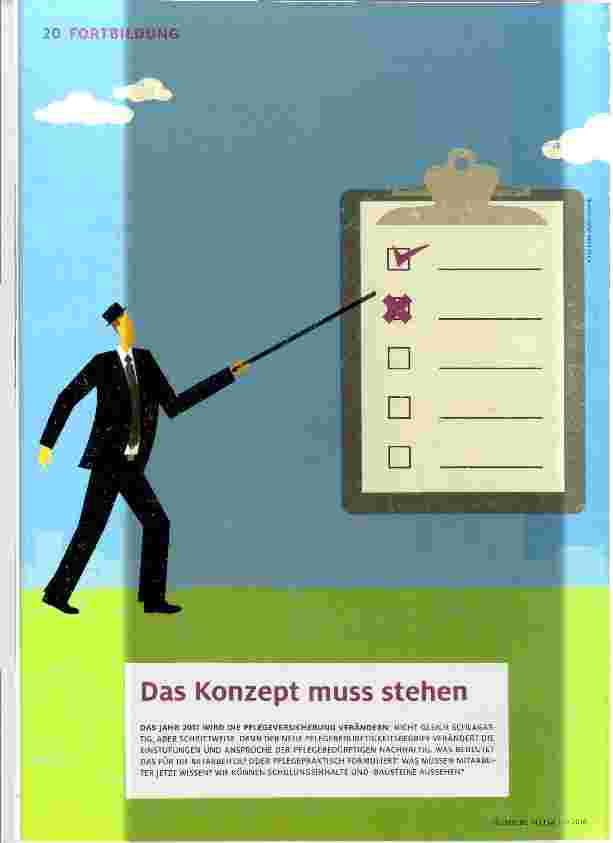 Vorschauseite 1: Das Konzept muss stehen
